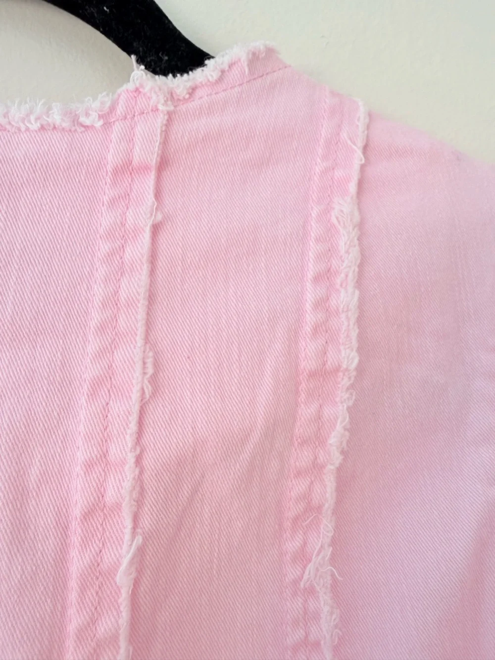 Barbie Pink Jean Jacket Medium (8) LOGO Lori Goldstein Bubblegum Pink ZipUp NWOT - Picture 7 of 14